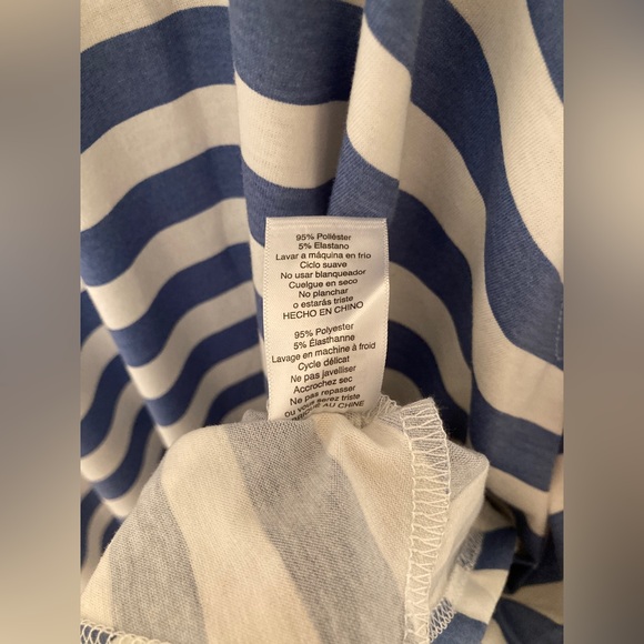 LuLaRoe Nicki Dress with Blue/White Stripes - Sz XS - Picture 7 of 8